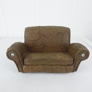 Vandor Pelzman Designs Ceramic Leaf Green Sofa Couch Paper Weight Figure 1998